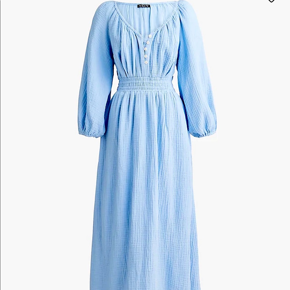 EUC J.Crew Cotton Gauze Midi Dress